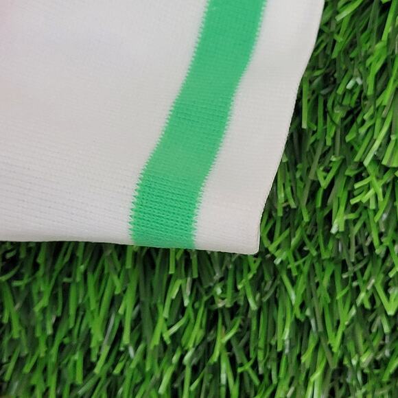 Vintage 90s MOD Striped Polo Shirt Womens Small 18x23 Hippie - Picture 4 of 11